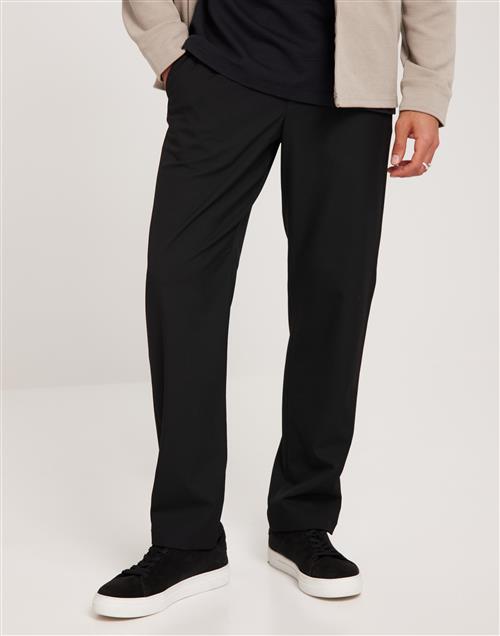 Selected Homme SLH196-Straight Robert String Pant Slacks Sort