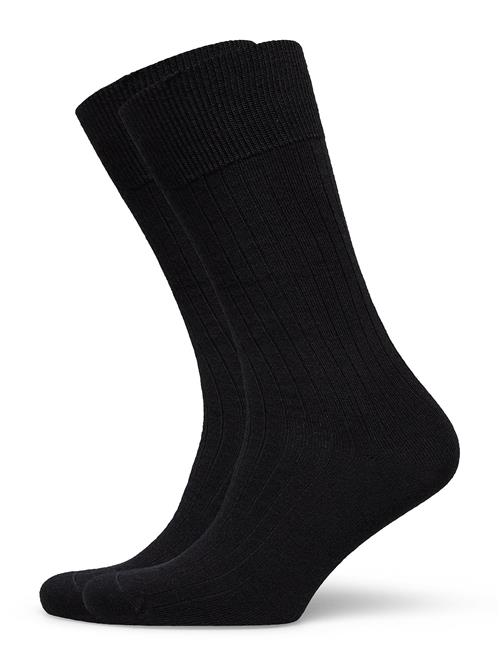 Panos Emporio Pe 2Pk Calle Premium Mercerized Wool Rib Panos Emporio Black