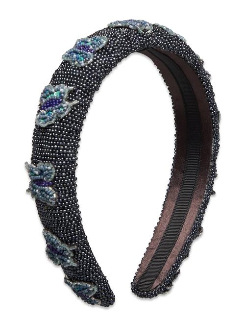 Se Becksöndergaard Adonia Midi Beaded Hairbrace Becksöndergaard Navy ved Booztlet