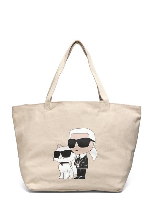 Se Karl Lagerfeld K/Ikonik 2.0 K&C Canv Shopper Karl Lagerfeld Cream ved Booztlet