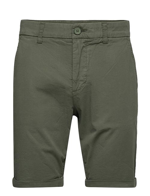 Knowledge Cotton Apparel Chuck Regular Chino Poplin Shorts - Knowledge Cotton Apparel Green