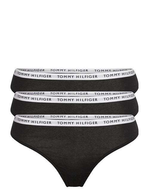 Tommy Hilfiger 3P Thong Tommy Hilfiger Black