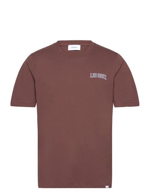 Se Les Deux Blake T-Shirt Les Deux Brown ved Booztlet