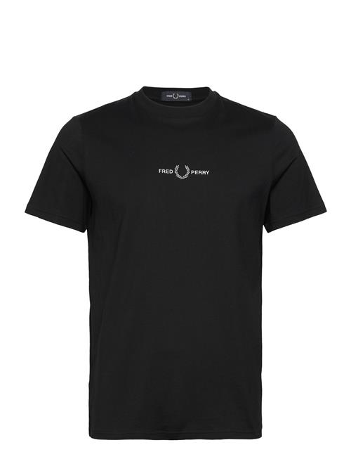 Se Fred Perry Embroidered T-Shirt Fred Perry Black ved Booztlet