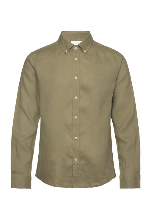 Les Deux Kristian Linen B.d. Shirt Les Deux Green