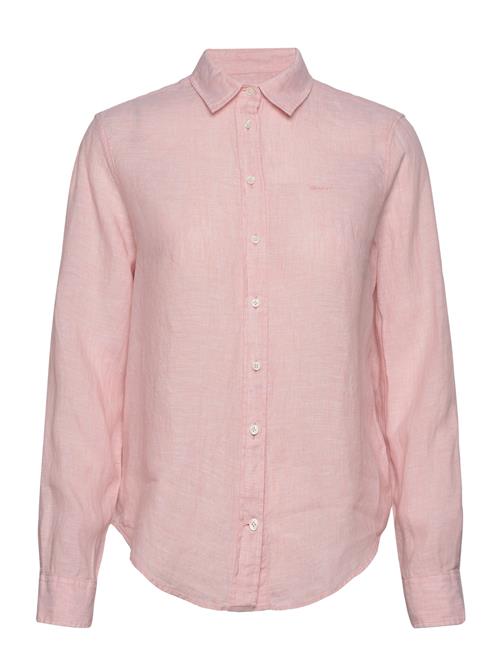 GANT Reg Linen Chambray Shirt GANT Pink