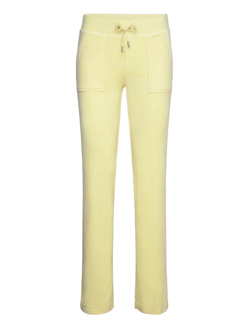 Juicy Couture Del Ray Classic Velour Pant Pocket Design Beach Sand Juicy Couture Yellow