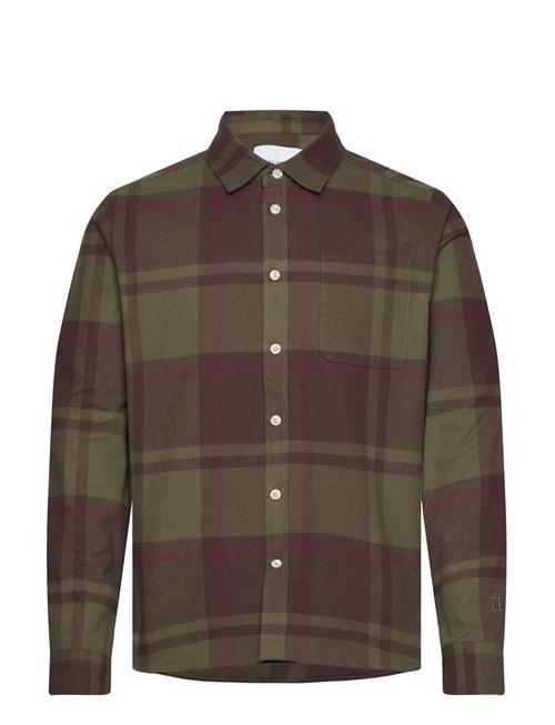 Les Deux Jeremy Flannel Shirt Les Deux Khaki