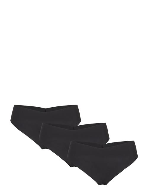 Lindex Brief Inv Thong Reg 3Pack Lindex Black