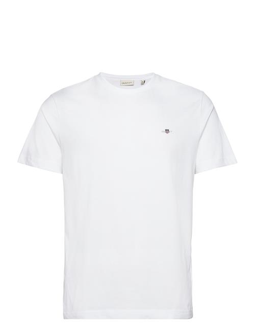 Se GANT Reg Shield Ss T-Shirt GANT White ved Booztlet