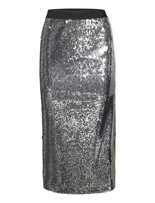 Sequins Midi Skirt Stella Nova Silver