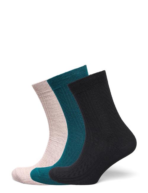 Se Lindex Sock 3 P Merino Cable Lindex Patterned ved Booztlet