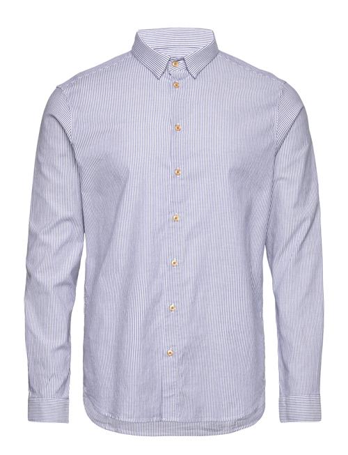 Mmgmarco Oxford Stripe Shirt Mos Mosh Gallery Blue