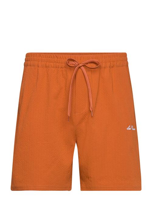 Stan Seersucker Swim Shorts 2.0 Les Deux Orange