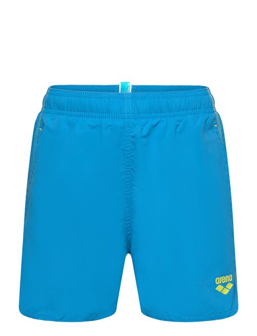 Arena Boys' Beach Boxer Solid R Mangrove-Artic Lime Arena Blue