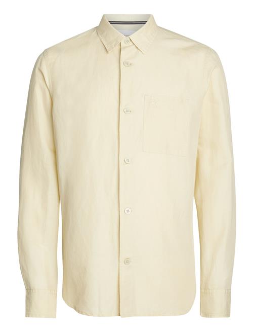 Calvin Klein Jeans Linen Shirt Calvin Klein Jeans Cream