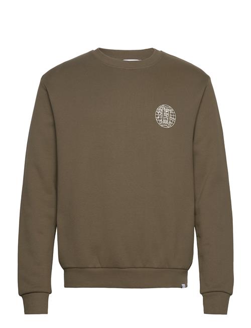 Les Deux Globe Sweatshirt Les Deux Khaki