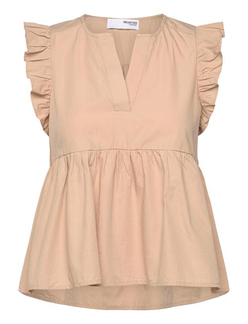 Selected Femme Slfblair-Ida Sl Top Noos Selected Femme Beige