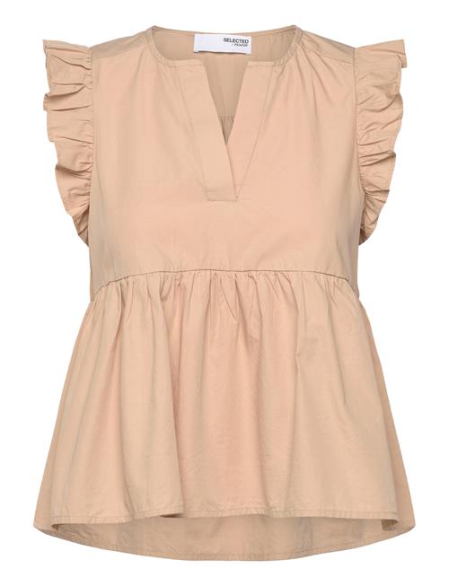 Slfblair-Ida Sl Top Noos Selected Beige