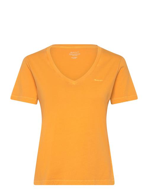 GANT Reg Sunfaded Ss V-Neck T-Shirt GANT Orange