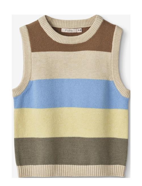 Se Fliink Multi Stripe Vest Fliink Patterned ved Booztlet