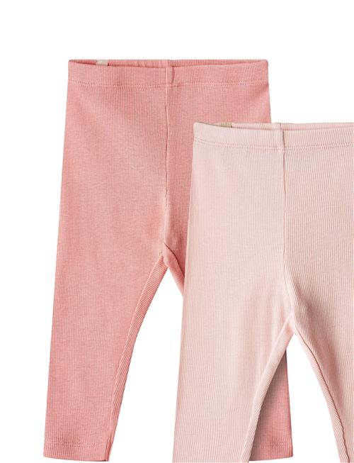 Se Wheat 2 Rib Leggings Maddy Wheat Pink ved Booztlet