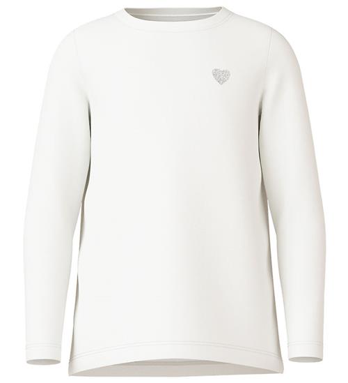 Se Name It Bluse - Noos - NkfVioline - Bright White m. Hjerte ved KidsWorld