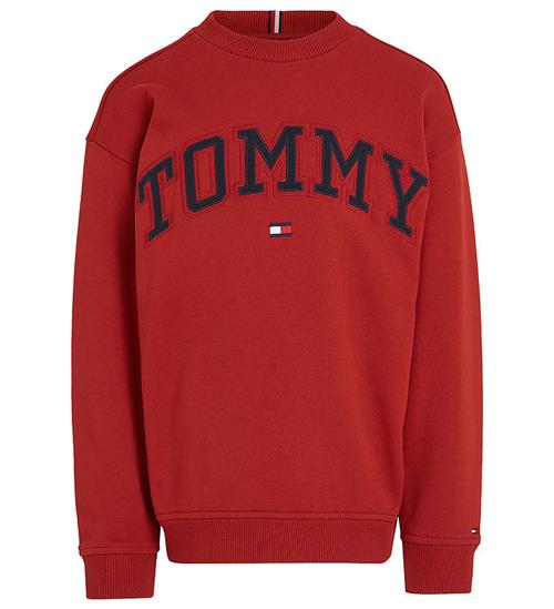 Tommy Hilfiger Sweatshirt - Varsity Embroidery - Dark Magma