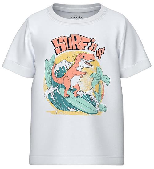 Se Name It Name It T-shirt - NmmVux - Bright White/Surfs Up ved KidsWorld