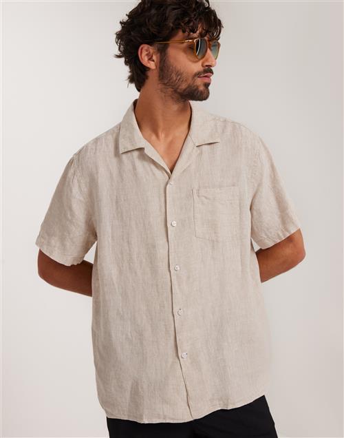 J Lindeberg Elio Linen Melange Shirt Hørskjorter Beige