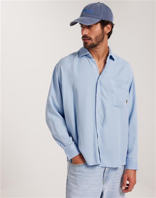 Woodbird WBYuzo Tencel Shirt Hverdagsskjorter Light Blue