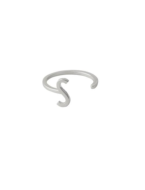 Ring A-Z Silver Design Letters Silver