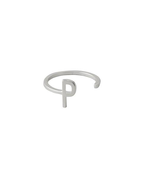 Ring A-Z Silver Design Letters Silver