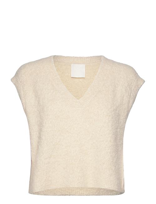 Malina Vera Alpaca Knitted Boxy Top Malina Cream