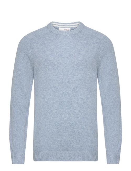 Selected Homme Slhnewcoban Lambs Wool Crew Neck W Noos Selected Homme Blue