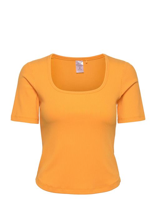 Casall Scoop Rib Tee Casall Yellow