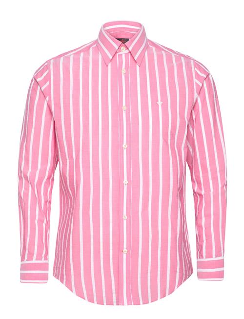 Morris Summer Stripe Shirt - Classic Fit Morris Pink