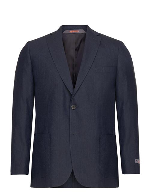 Se Morris Archie Linen Suit Jkt Morris Navy ved Booztlet