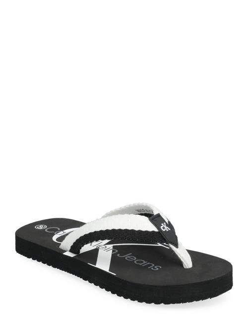 Calvin Klein Logo Print Flip Flop Calvin Klein White