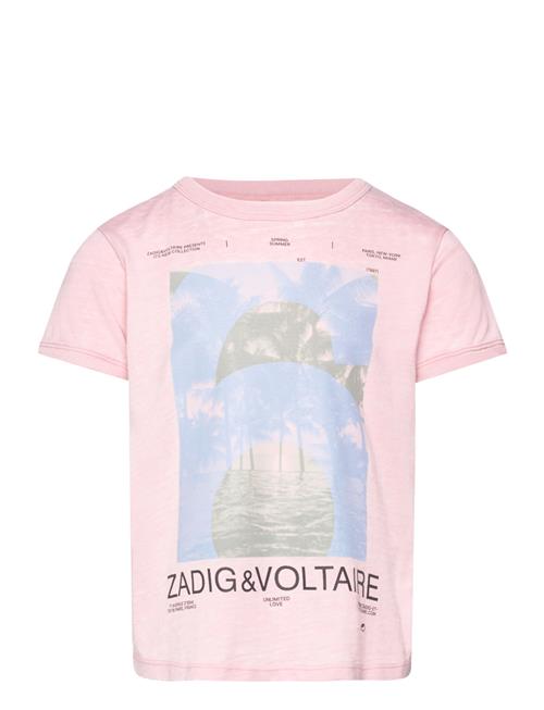 Zadig & Voltaire Kids Short Sleeves Tee-Shirt Zadig & Voltaire Kids Pink