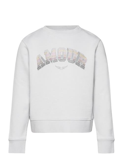 Se Zadig & Voltaire Kids Sweatshirt Zadig & Voltaire Kids Grey ved Booztlet