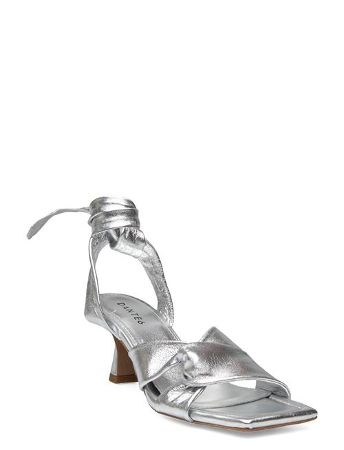 Dante6 D6Ziya Heeled Leather Sandals Dante6 Silver