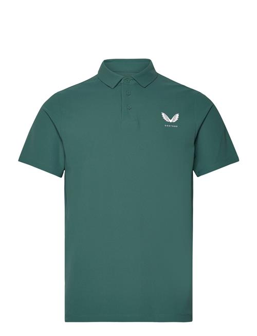 Se Castore Essential Ss Polo Castore Green ved Booztlet