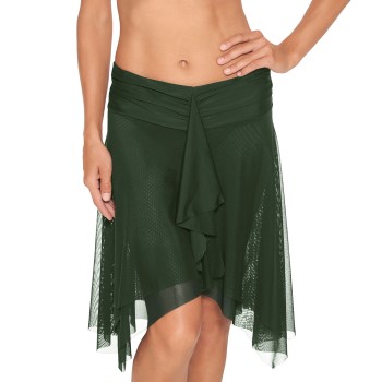 Se Wiki Basic Beach Skirt Mørkgrøn  polyester Small Dame ved Timarco