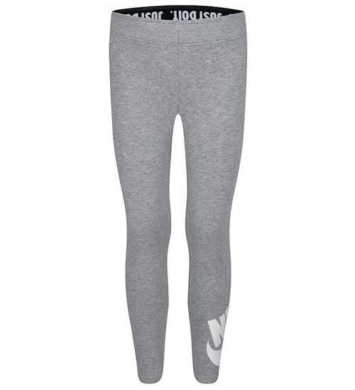 Se Nike Leggings - GrÃ¥meleret m. Hvid ved KidsWorld