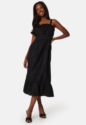 Se Object Collectors Item Ramilla S/S Long Dress Black 40 ved Bubbleroom