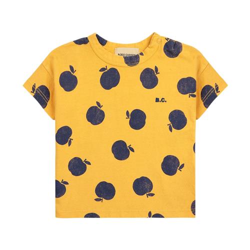 Se Bobo Choses Poma Mønstret Baby T-shirt Gul | Gul | 3 months ved Babyshop