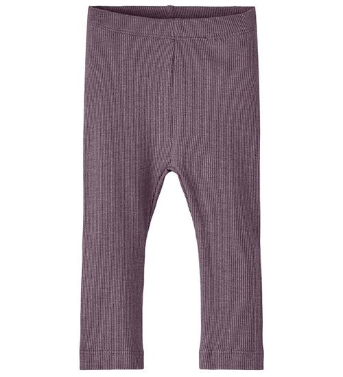 Name It Leggings - Noos - Rib - NbnKab - Arctic Dusk/Melange