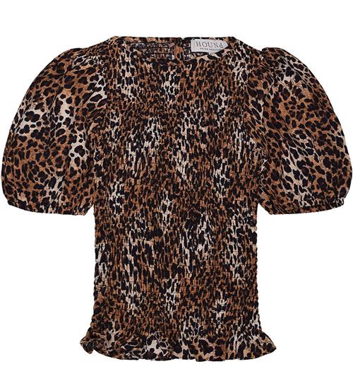 Se Hound Hound Top - Leopard - Sort/Beige/Brun ved KidsWorld