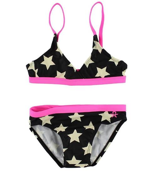 Color Kids Color Kids Bikini - Sort/Pink m. Stjerner